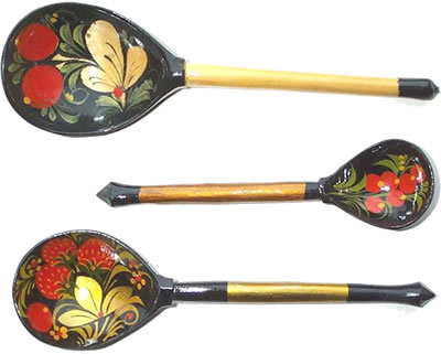 Khokhloma spoons