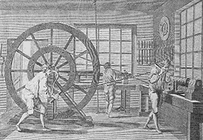 French giant wheel lathe