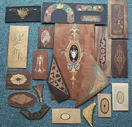 Marquetry from Stuart King's collection