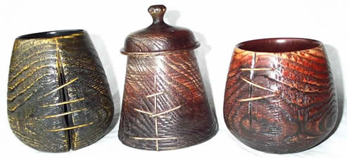 Three Ash token pots